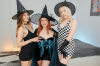  : Three girlfriends put on sexy witch's outfits : sex scene #13