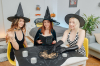  : Three girlfriends put on sexy witch's outfits : sex scene #3