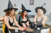  : Three girlfriends put on sexy witch's outfits : sex scene #6