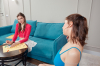  : Artist and model take a sex break on a couch : sex scene #15