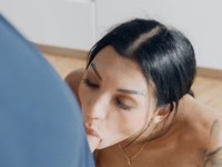 Adelle Sabelle : Sweet brunette asks her experienced neighbor for help : sex scene #3