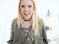 Samantha Rone : Excited blonde teases the dude with her tits : sex scene #4